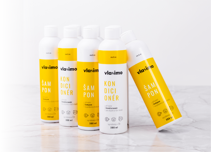 Kosmetika Vlasimo — šampon a kondicionér